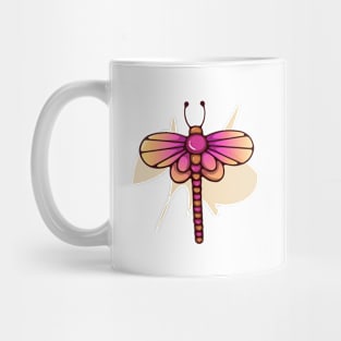 Cute cartoon colorful dragonfly Mug